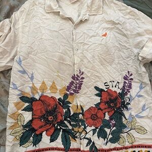 Floral Print Men's Shirt